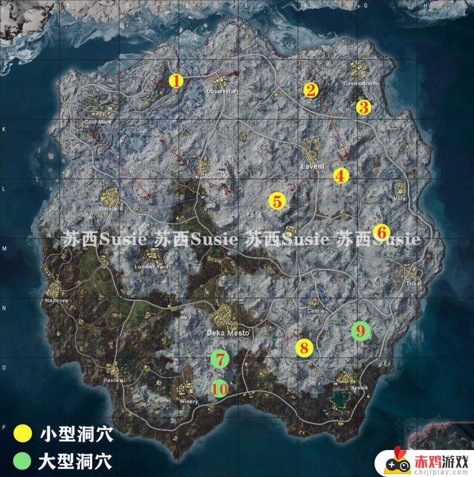 北极熊洞穴位置全地图标注