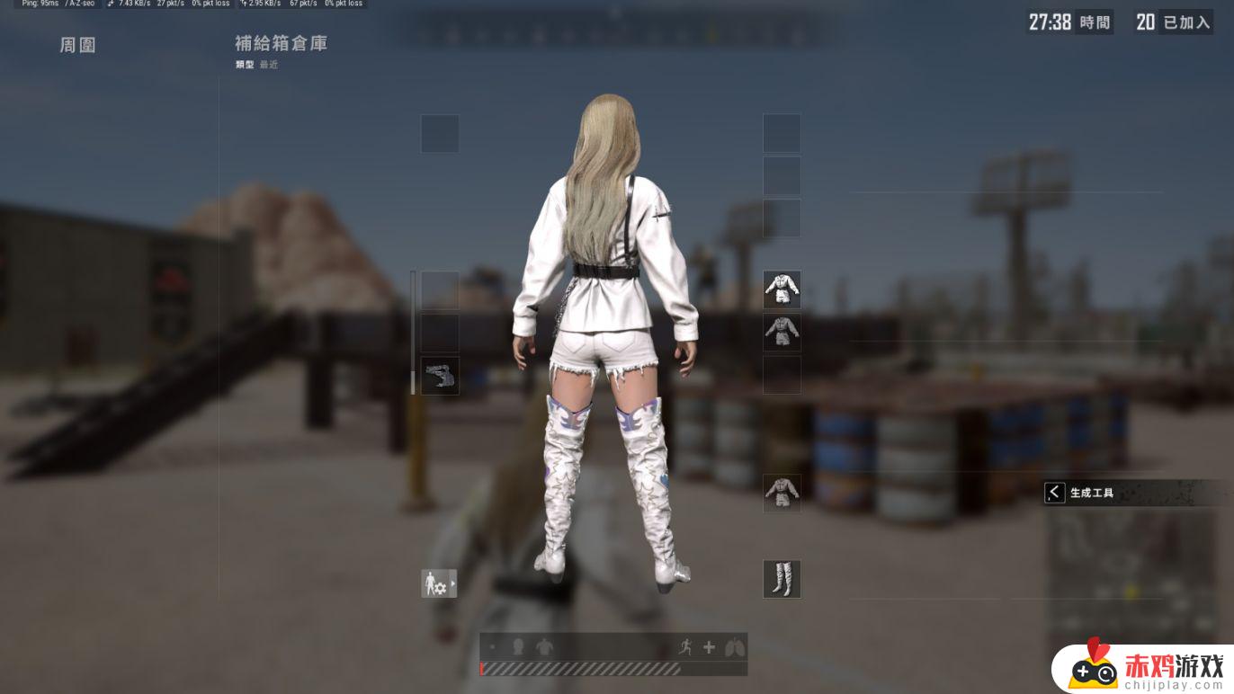 PUBG X Aliee联名套装测评：首发女性面容自带发饰