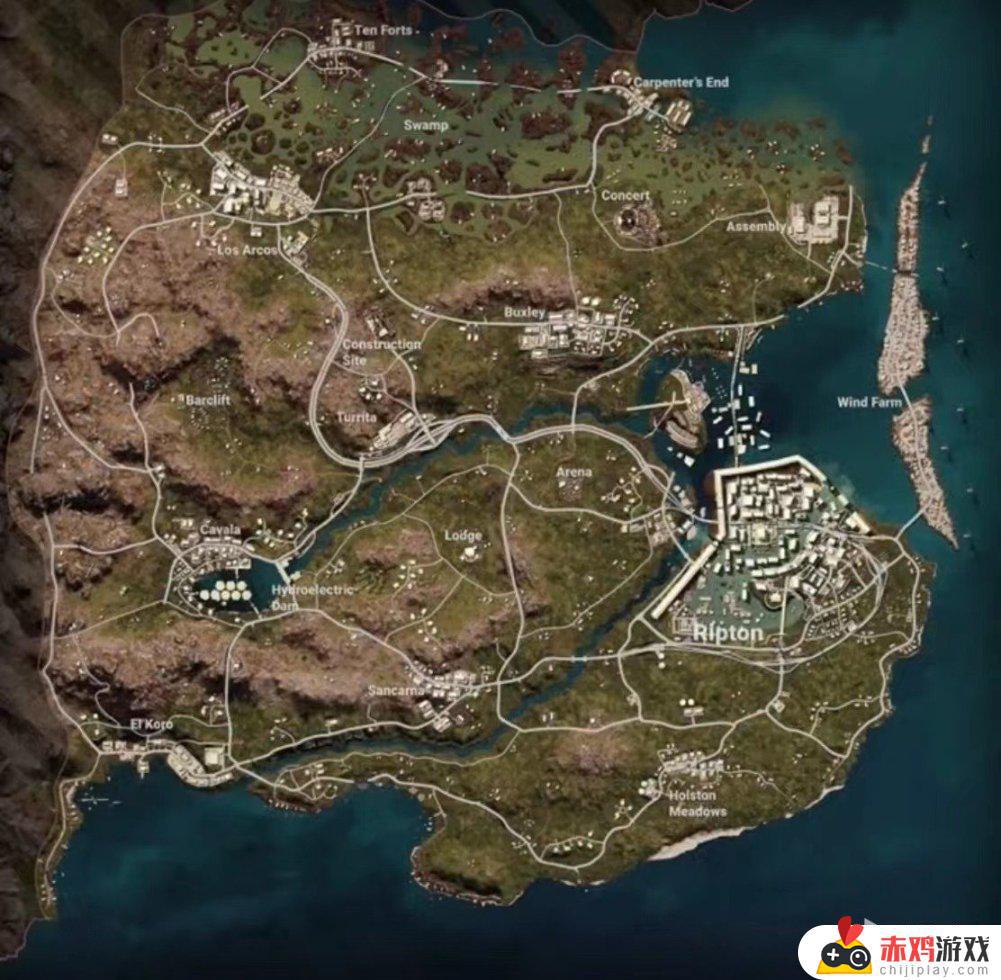 PUBG至今5张8X8大地图，你最钟爱哪一张？