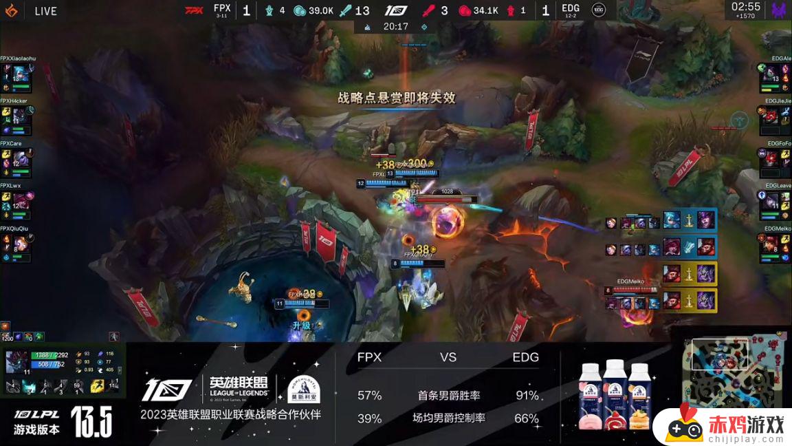 LPL春季赛：LWX超神掀翻联盟榜首！FPX 2-1 EDG！