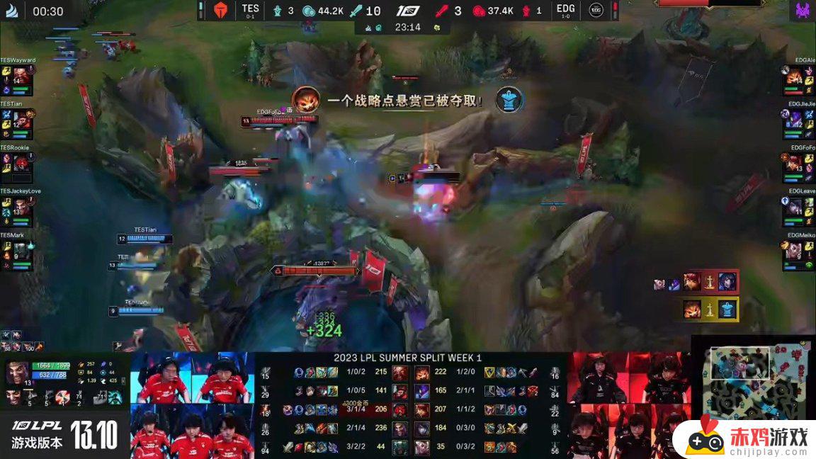 LPL夏季赛：JKL德莱文派克大杀四方，TES 2-1 EDG！