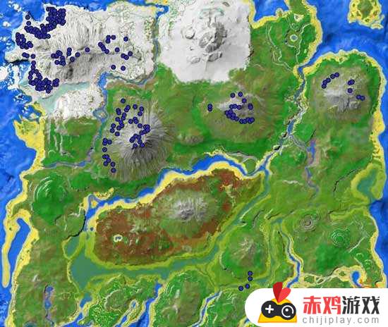 方舟生存进化手游物资分布图