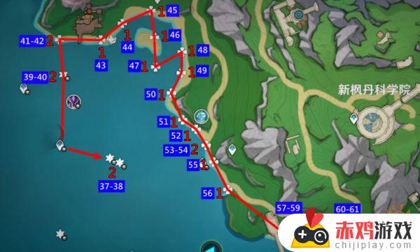 原神海岛星星位置 原神82个海星收集点位